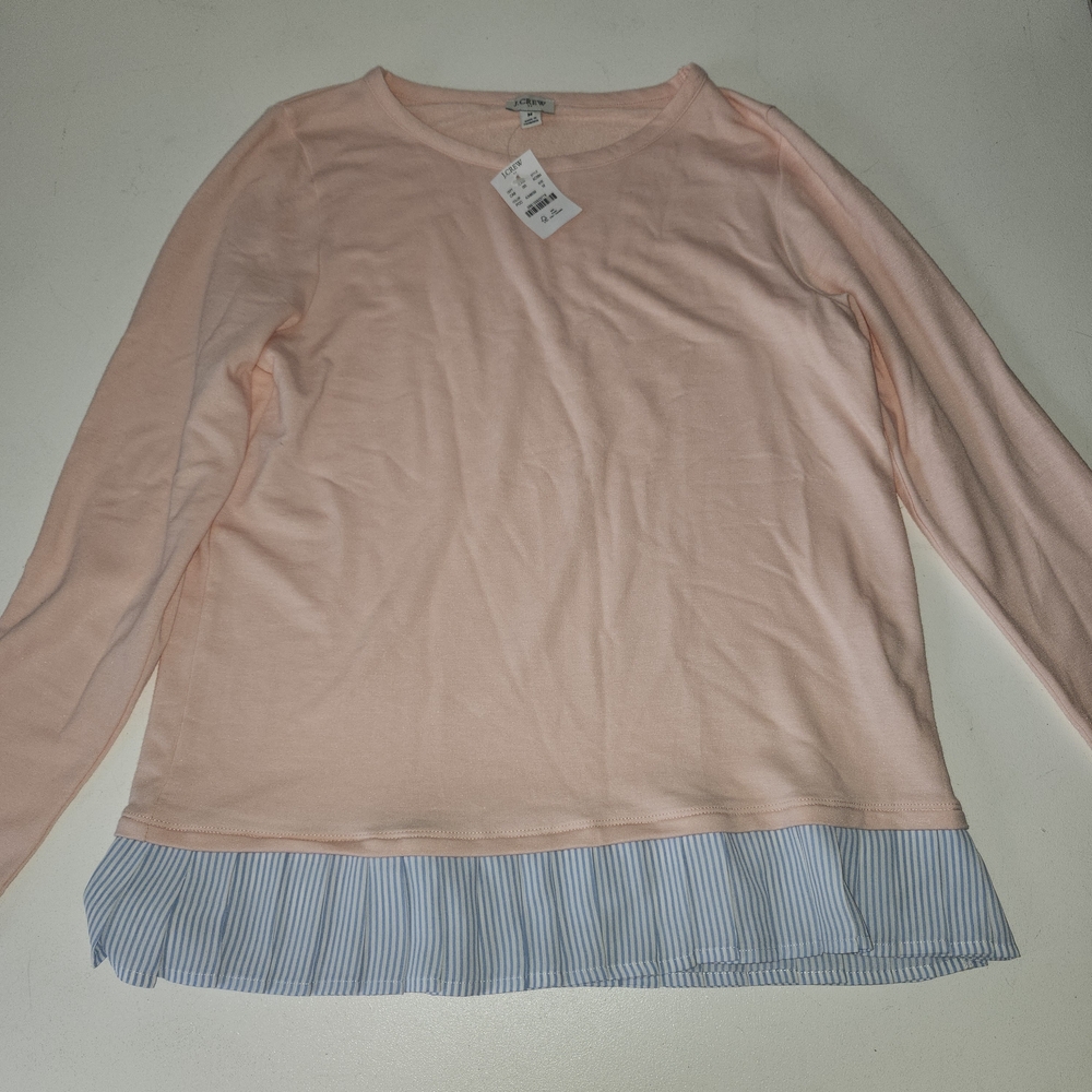 J. Crew Light Pink Long Sleeve Top